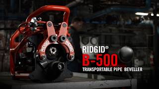 How to Use RIDGID® B500 Transportable Pipe Beveller [upl. by Stodder]