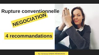 Comment bien négocier sa rupture conventionnelle   4 recommandations [upl. by Eessac]