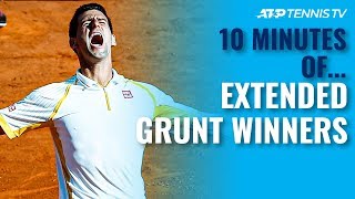 10 MINUTES OF Extended Grunt ATP Tennis Winners [upl. by Mccafferty]