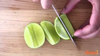 How to Juice a Lime  Kitchen Hacks  Allrecipescom [upl. by Anaxor]