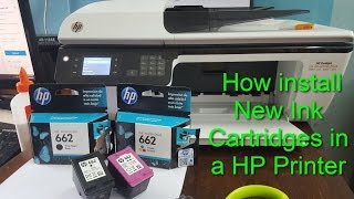 How to replace or install a HP Ink Cartridge [upl. by Imelida]