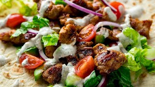 Easy Homemade Chicken Shawarma Recipe  Shawarma Sauce [upl. by Ardnac]