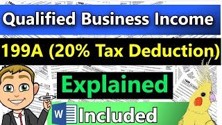 20 Business QBI Deduction Tax Rules Explained  Very Detailed [upl. by Joshua758]