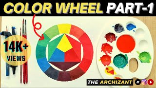 How To Draw Color Wheel  PART1  Color Theory Basics Tutorial  The Color Wheel  The ArchiZant [upl. by Parker513]