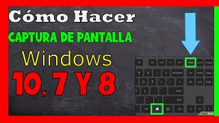 Como Tomar Captura de Pantalla en Computadora ✅ Windows 10 Windows 7 y 8 [upl. by Doti]