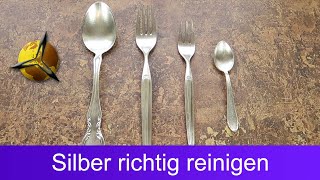 Silber reinigen Welche Hausmittel helfen wirklich [upl. by Aitnas]