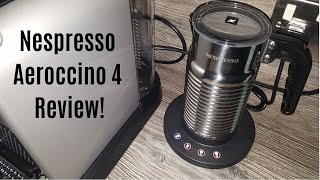 Nespresso Aeroccino 4 Milk Frother Review  Worth upgrading from the Aeroccino 3 [upl. by Delora]