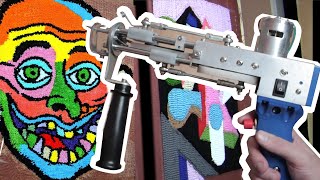 TUFTING GUN TUTORIAL  How To Make a Rug [upl. by Airetak]