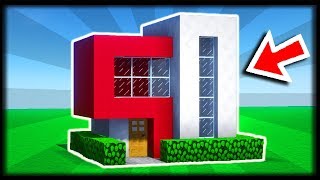 COMMENT CONSTRUIRE UNE MAISON MODERNE  🏠🏠 Tuto Build Minecraft [upl. by Eirtemed]