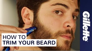 How to Trim Your Beard Beard Grooming Tips  Gillette STYLER [upl. by Rainie]