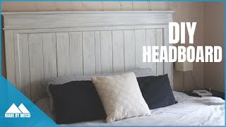 DIY Wood Farmhouse Headboard [upl. by Ecnerrot51]