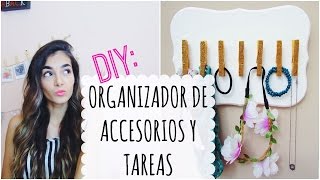 Organizador de accesorios y tareas semanales DIY  Celhelíz [upl. by Elyrad478]