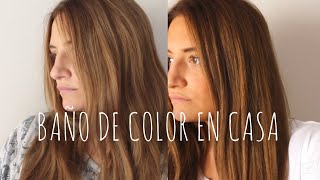 CÓMO hacer un BAÑO DE COLOR con TINTE NORMAL  Sara Bruno [upl. by Ynolem773]