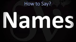 How to Pronounce Names CORRECTLY [upl. by Elvia]