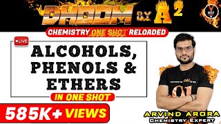 Alcohols Phenols and Ethers Class 12 One Shot  NEET 2023 Preparation  NEET Chemistry  Arvind Sir [upl. by Lienhard100]