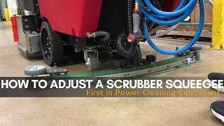 How to Adjust a Floor Scrubber Squeegee  Bortek Industries Inc [upl. by Missy]