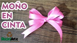 DIY♻ Como hacer un moño en cinta ☝ [upl. by Ree]