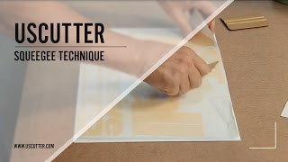 Squeegee Technique for Vinyl Application [upl. by Aihsenrad]