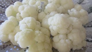 Steaming CAULIFLOWER  How to steam CAULIFLOWER demonstration [upl. by Gerson468]