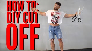 How To DIY crop top amp cutoff denim [upl. by Eirrok]