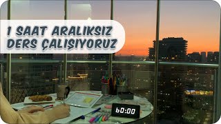 1 Saat Aralıksız Ders Çalış  Gün Batımı ve Motivasyon Artırıcı Müziklerle ✍🏻 [upl. by Nered178]