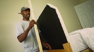 How to install dorm room headboard [upl. by Aloz]