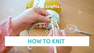 How to Knit  for absolute BEGINNERS [upl. by Odlanyer]