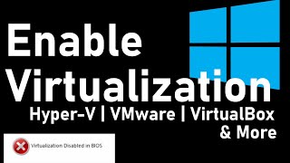 How To Enable Virtualization in BIOS VTX  AMDV Windows 10 [upl. by Icam600]