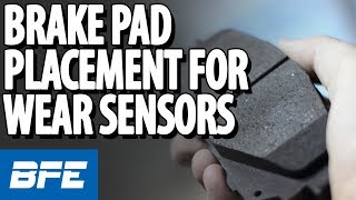 Brake Pad Placement For Wear Sensors  Maintenance Minute [upl. by Ileray]