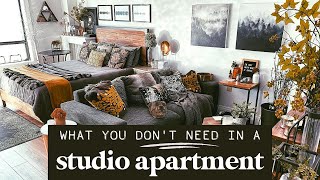 5 Things You DONT NEED in Your Studio Apartment Layout [upl. by Trab]