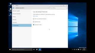 How to enable developer mode windows 10 [upl. by Accemahs]