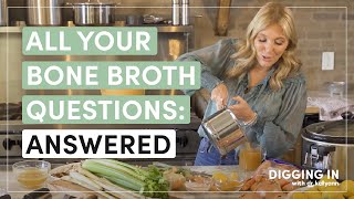 Bone Broth HowTos Recipes Health Benefits and History  Digging In with Dr Kellyann [upl. by Shena294]