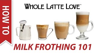 Milk Frothing for Beginners [upl. by Lielos380]