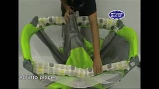 Playpen baby playyard how to fold and unfold [upl. by Aerdnas113]