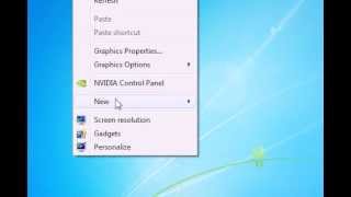 How to create a new file on the desktop in Windows 7 [upl. by Ynnek]