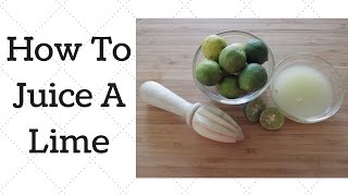 How To Juice A Key Lime [upl. by Cornela]