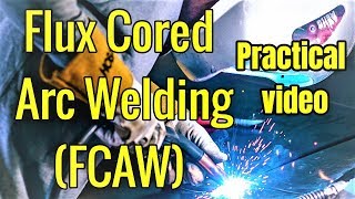 English FCAW  Flux cored arc welding [upl. by Animsay685]