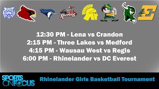 Rhinelander Girls Basketball Tournament  Day 1 [upl. by Tselec705]