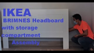 IKEA BRIMNES Headboard with storage compartment [upl. by Liamsi222]