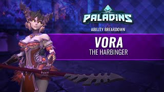 Paladins  Ability Breakdown  Vora The Harbinger [upl. by Shaun560]