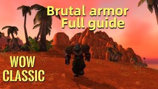 WoW ClassicFull guide for Warrior Brutal Armor questline [upl. by Eisej]