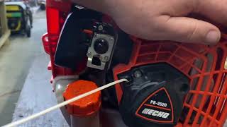 Echo carburetor adjustment on Echo PB 2520 handheld blower [upl. by Idelson]