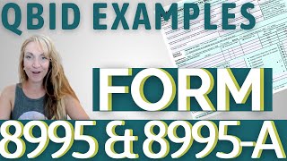 How to Enter 20 QBI Deduction For Taxes Examples Form 8995 amp 8995A Explained [upl. by Lajet]