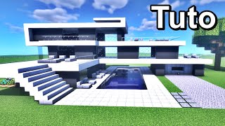 TUTO VILLA MODERNE MINECRAFT [upl. by Einuj]