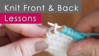 4 Steps to KFB Knit Front and Back for Beginners [upl. by Sikata]