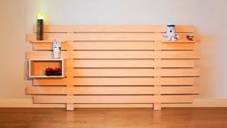 DIY Modular Headboard  Woodworking [upl. by Aicemed]