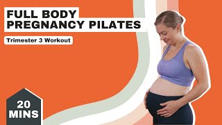 20 Minute Pregnancy Workout  Third Trimester  No Equipment [upl. by Cleopatre]