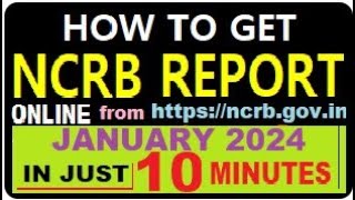 GET NCRB REPORT ONLINE  CHANGE ADDRESS OR TRANSFER BIKE CAR OR SCOOTER TO ANOTHER STATE  2024 [upl. by Nnylaj]