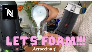 How To Foam Milk With Aeroccino 3 Make Coffee With Foam Tips amp Tricks  Easy Foamed Latte Recipe [upl. by Kira]