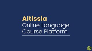 Altissia  ONLINE LANGUAGE COURSE PLATFORM [upl. by Stegman]